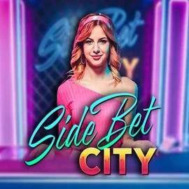 Side Bet City slot logo by Evolution at Oranje Palace Casino