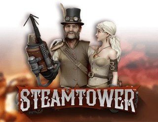 Steam Tower Slot online game logo by NetEnt on oranje-palace.co.nl